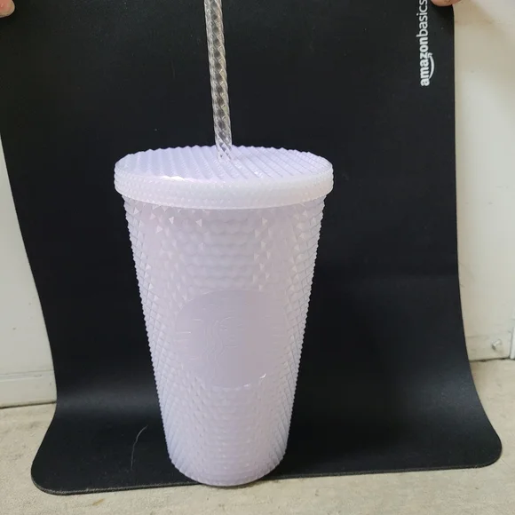 Spiked icy white iridescent cold cup 16oz  Starbucks. - Picture 8 of 8